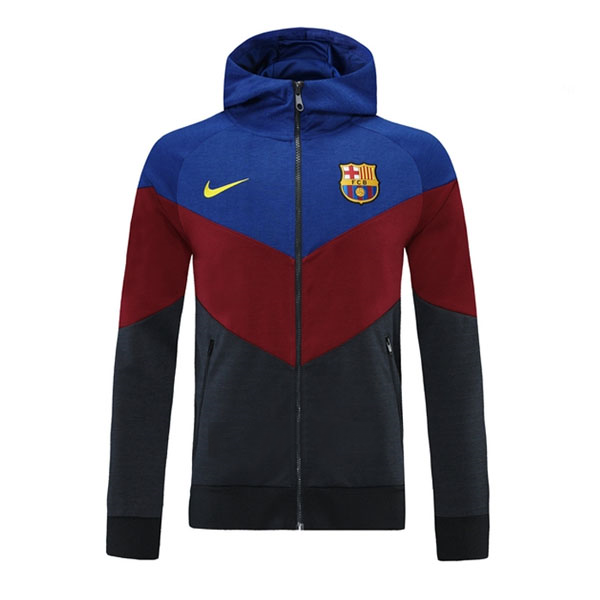 Chaqueta Con Capucha Barcelona 2021-2022 Azul